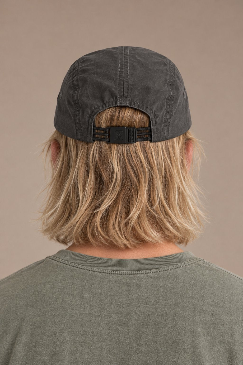 Finn nylon cap — back studio model view