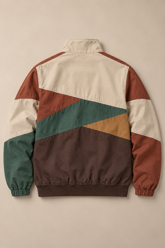 Wayfarer - Panel-Built Zip Jacket — back studio flat lay
