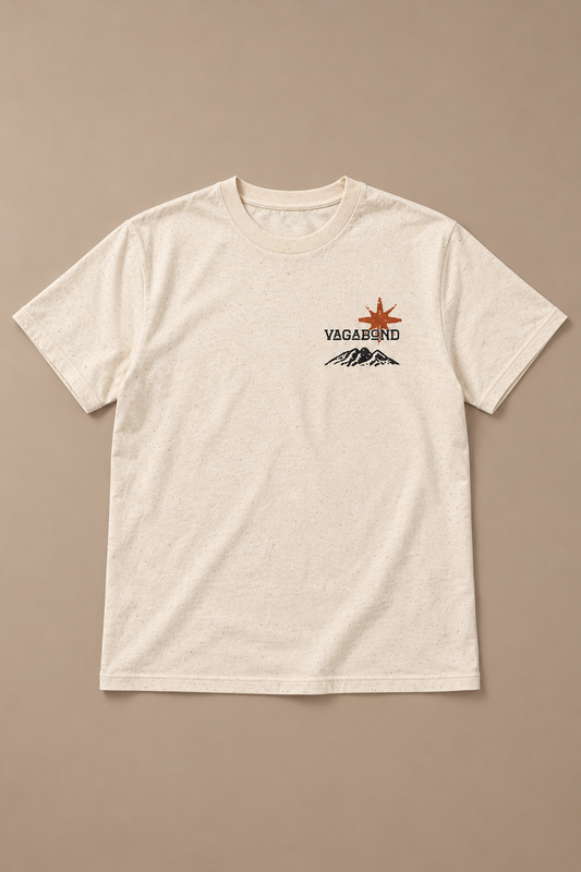 Desert Patchwork Tee — front studio product photograph