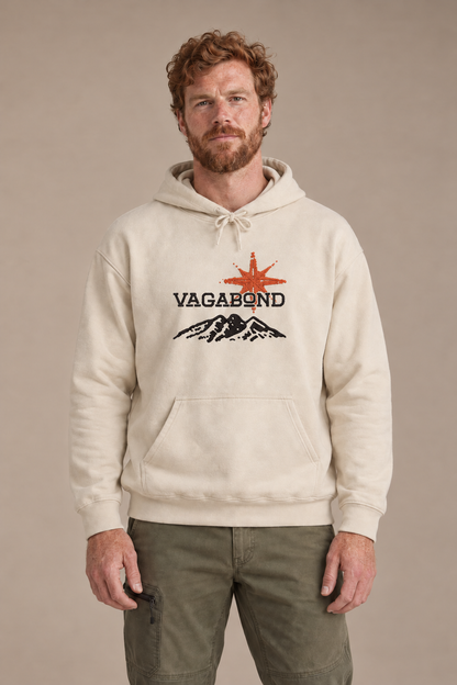 Mountain hoodie — front studio model view