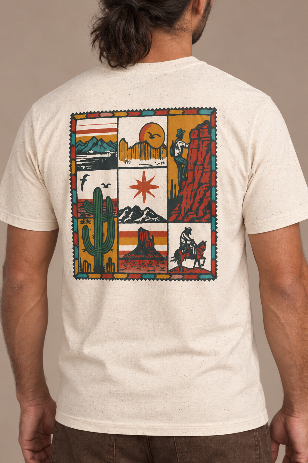 Vagabond tee backdetail — alternate studio model view