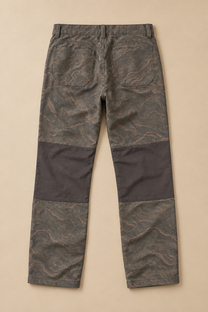 Backcountry - Reinforced Topographic Pant — back studio flat lay