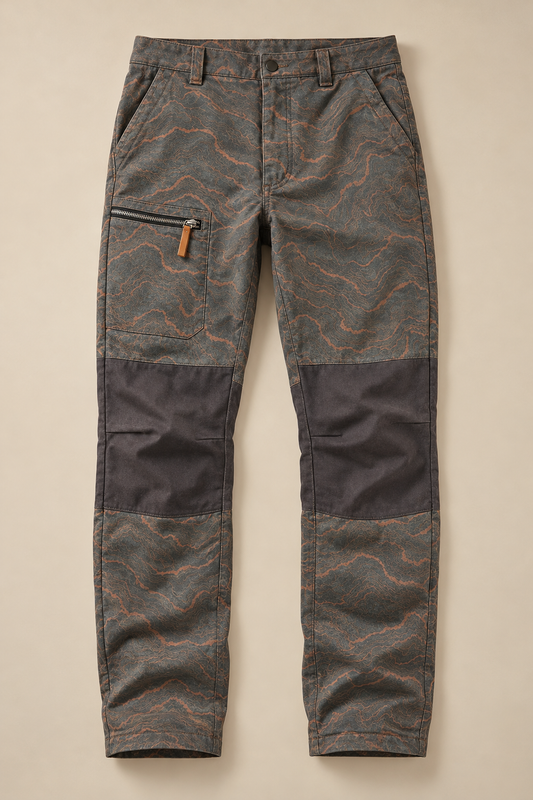 Backcountry - Reinforced Topographic Pant — front studio flat lay