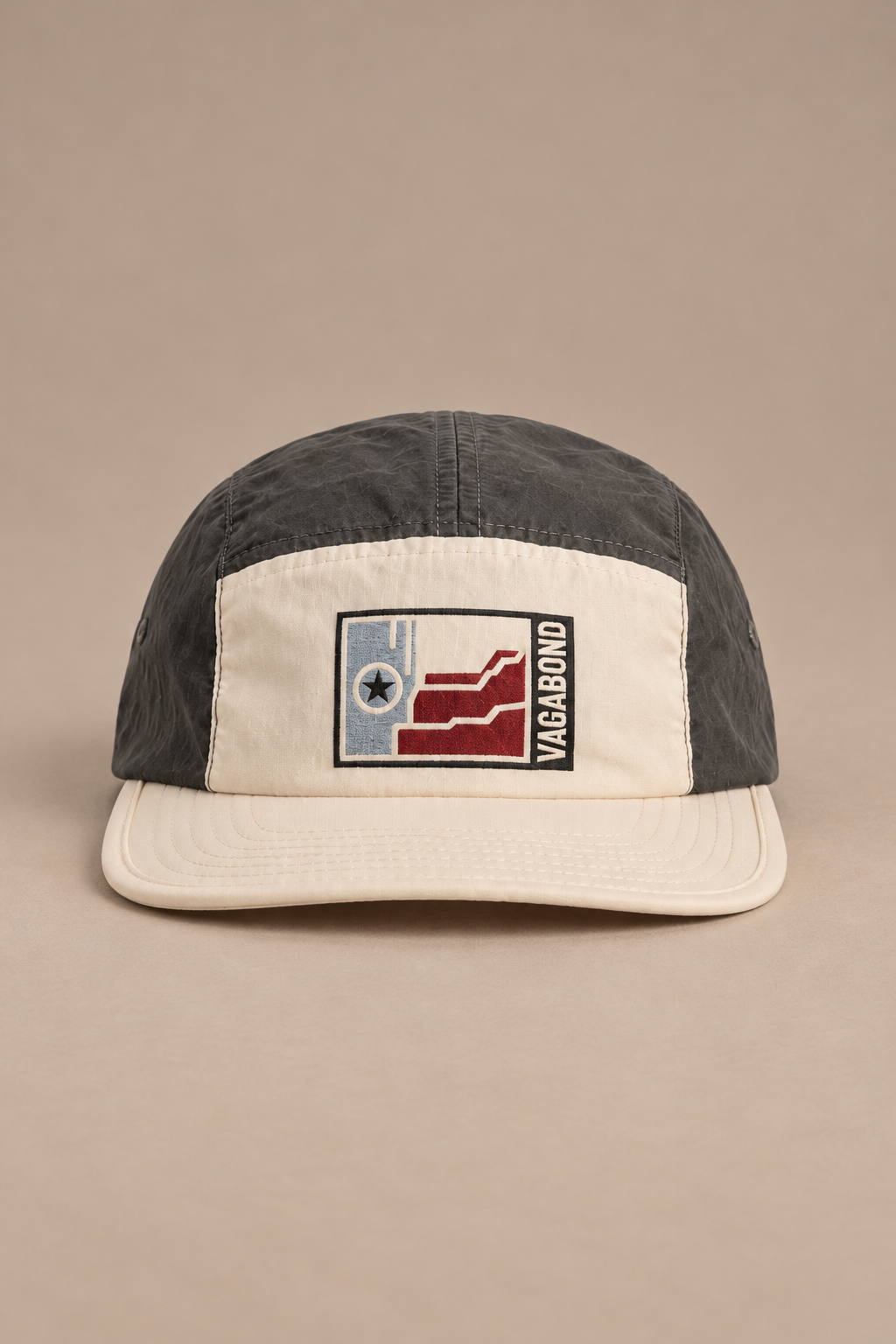 Finn Two-Tone Nylon Cap — front studio product photograph