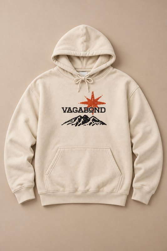 Mountain - Embroidered Hoodie — front studio flat lay