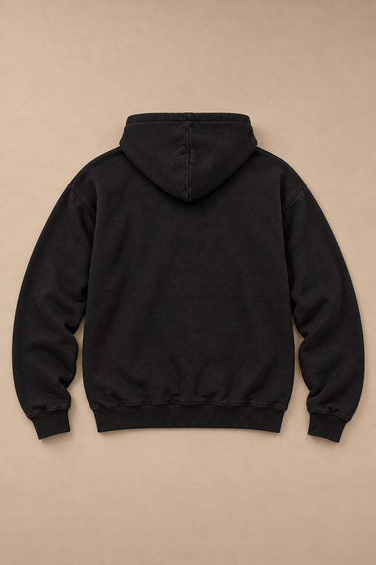 The Vagabond Staple - Embroidered Hoodie — back studio product photograph