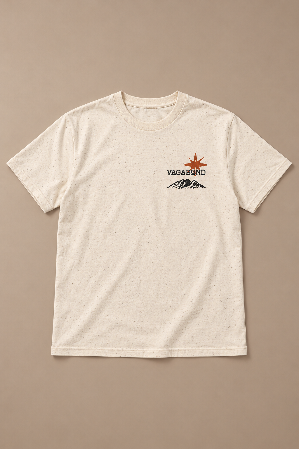Desert Patchwork Tee — front studio product photograph